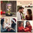 thumbnail image 4 of RYLZX Christmas Rose Gifts for Women,Birthday Gifts for Women Mom Christmas,Flowers for Delivery Prime,Colorful Light Up Rose in A Glass Dome,Anniversary Rose Gift for Her Grandma Valentines Day, 4 of 9