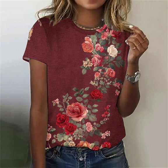 Pohista Tops for Women Trendy Plus Size V Neck T Shirts for Women Petite Womens Blouses Dressy Casual Short Sleeve Blouses for Work my items saved for later