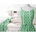 thumbnail image 5 of Soimoi Green Modal Satin Fabric Tribal Skull Print Fabric by Yard 42 Inch Wide, 5 of 5