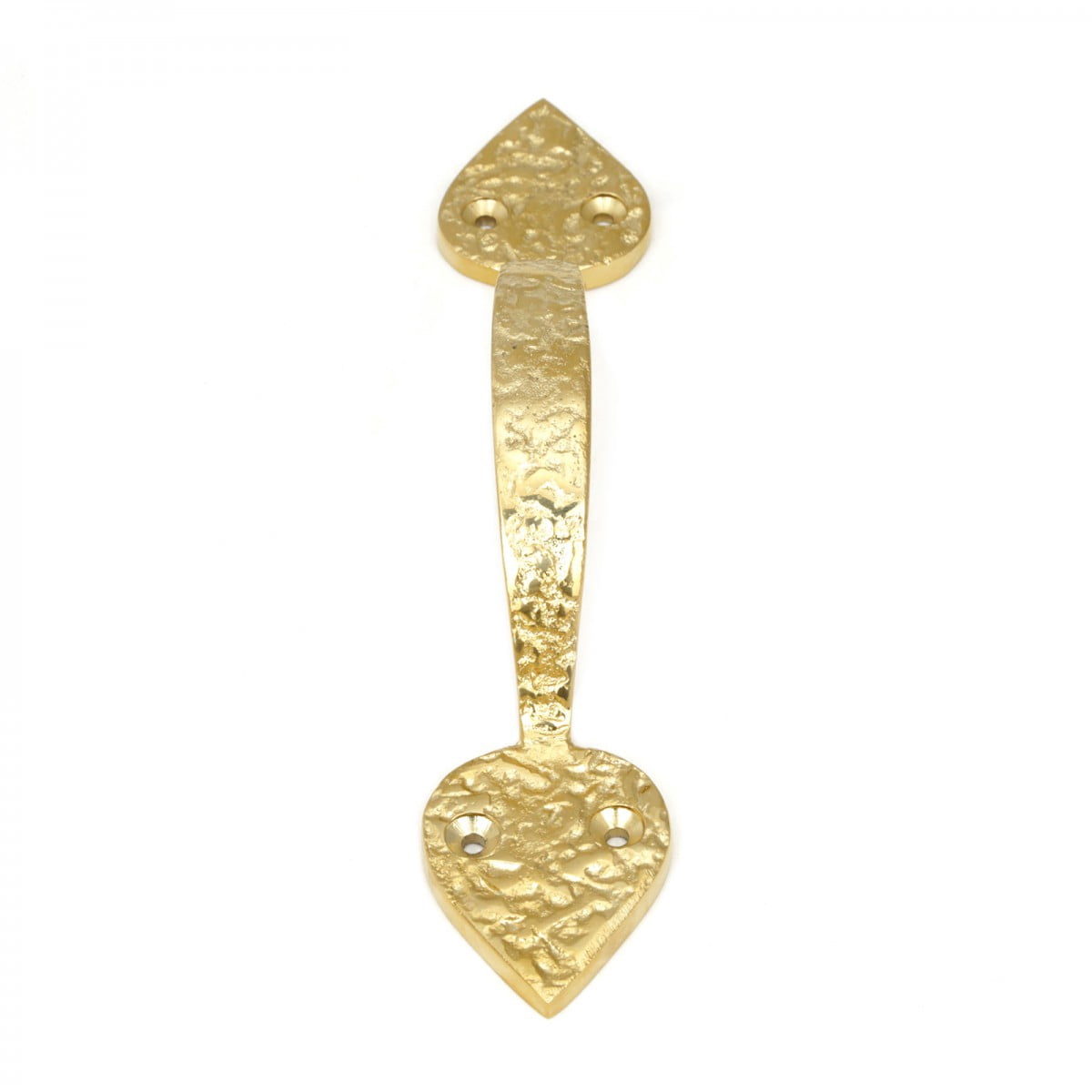 Renovators Supply Brass Door Handle Pulls 8 1/4" L Antique Hammered Brass Gold Cabinet or Farmhouse Gate Pull Handle PVD Coat Finish w/Screws