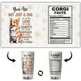 thumbnail image 3 of 20Oz Stainless Steel Corgi Tumbler, Corgi Nutrition Facts Insulated Tumbler - Corgi Travel Mug, Corgi Coffee Tumbler, Corgi Water Bottle For Corgi Mom, Corgi Gifts For Corgi Lovers, 3 of 6