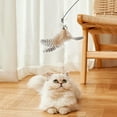 thumbnail image 4 of Interactive Cat Toy Feathers Wand for Indoor Play Teaser for Active Cats Quality Exercise Entertainment Tool for, 4 of 6