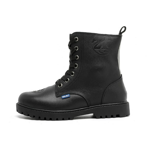 Botas de moto elegantes: diseño clásico, cómodas y transpirables, adecuadas tanto para desplazamientos diarios como para conducción informal.,Negro,36