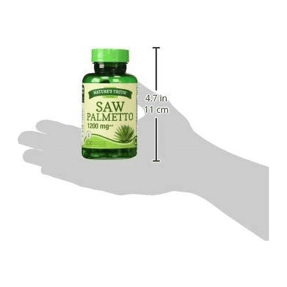 Nature's Truth Saw Palmetto 2400 mg (per serving) 120 ea 120 ea (Pack of 4)