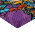 thumbnail image 2 of Ambesonne Fantasy Fitted Sheet, Futuristic Sci-Fi Woman, Twin Size, Purple Sky Blue Marigold, 2 of 3