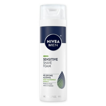 NIVEA MEN Sensitive Shave Foam, Chamomile Extract, Shaving for Men with Sensitive Skin, 7 oz