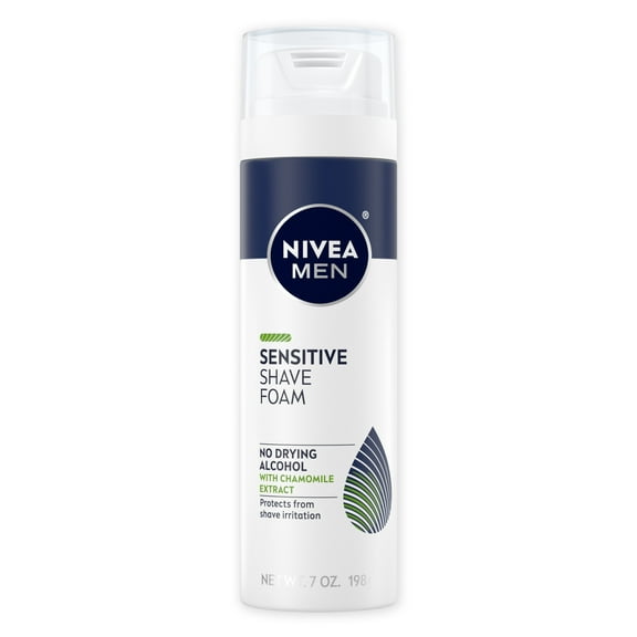 NIVEA MEN Sensitive Shave Foam, 7 oz