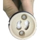 thumbnail image 3 of (6 Pack) Gu10 Lamp Holder Ceramic Base And Terminal Block/bridge With Cable And Insulation Sleeve - Bulb Socket Connector Adaptor For Led And Halogen-, 3 of 5