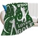 thumbnail image 2 of LHSHID Flannel Fleece Blanket American Football Field Green for Bedroom Couch Travelling Comfortable All Season Air Conditioning Blanket for Adult Chidern 30x40in, 2 of 6