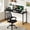 Black, variant on Dkelincs 47 inch Computer Desk and Chair Set Home Office Modern Wood Study Desk & Mesh Ergonomic Height Adjustable Office Chair for Small Spaces, Gold & Black