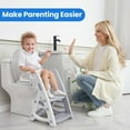thumbnail image 4 of Primlect Potty Training Toilet Seat, 2 in 1 with Ladder, Adjustable Height ,for Ages 1-3, Gray, 4 of 11