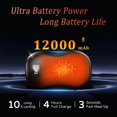 thumbnail image 4 of Yimei Chauffe-Mains Rechargeables 2 Pack, Chauffe-Mains Portable 12000mAh, Chaleur Longue Durée pour Extérieur, Idéal pour Randonnée, Ski, Sports d'Hiver, 4 of 5