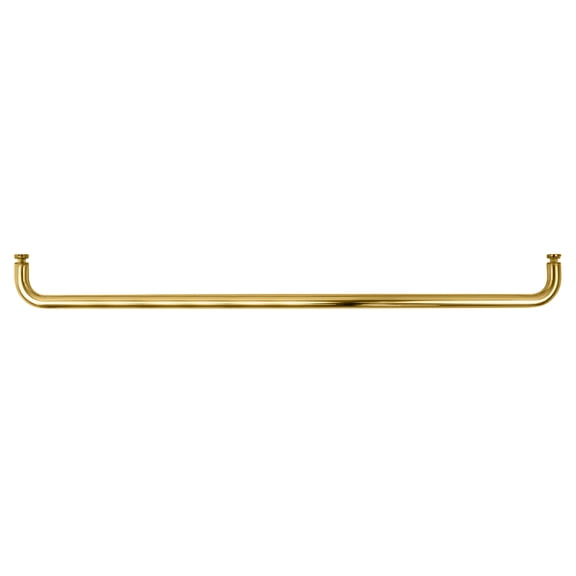 CRL BMNW28BR Polished Brass 28" BM Series Single-Sided Towel Bar Without Metal Washers
