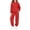 Red-14, variant on Sakuulaan Girls 2‑Piece Outfit Set, Pull‑On Hoodie Sweatshirt and Jogger Pants, Casual Tracksuit for Kids 2‑14 Years