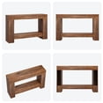 thumbnail image 3 of 47'' Long Console Table, 2-Tier Narrow Entryway Table Sofa Table with Storage, Farmhouse Wood Behind Couch Table for Living Room, Hallway, Brown, 3 of 8