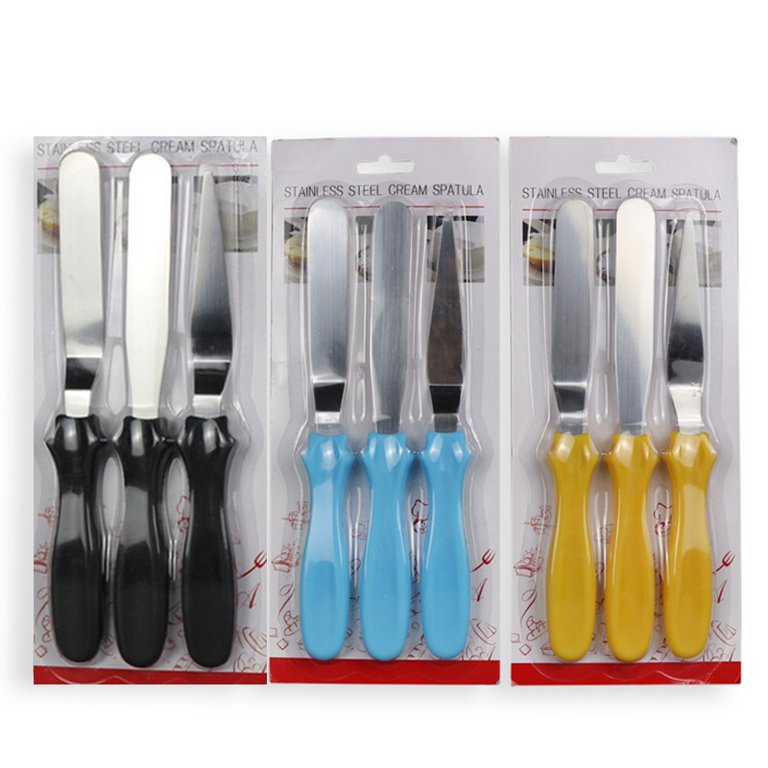 Plastic Dough Scraper Knife Smooth Pastry Spatula Baking Tool 3PCS