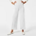 thumbnail image 2 of MQLKF Twill Cropped Wide Leg Pant Plus Size Wide Leg Petite Crop Trousers Stretch Capri Jeans Ankle Denim Pants Women Fashionable Loose Casual Women's Trousers, 2 of 6