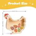 thumbnail image 2 of Dvkptbk Children's Wooden chickens Box Desktop Decoration Easter Wooden Box easter decorations, 2 of 4