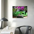 thumbnail image 3 of ONETECH Zen Basalt Stones and Purple Orchids Canvas Art Wall Decor 20\x16\, 3 of 4