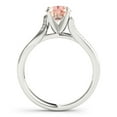thumbnail image 6 of 1 Ct Halo Morganite & Diamond Engagement Ring For Women-14k Gold, 6 of 8
