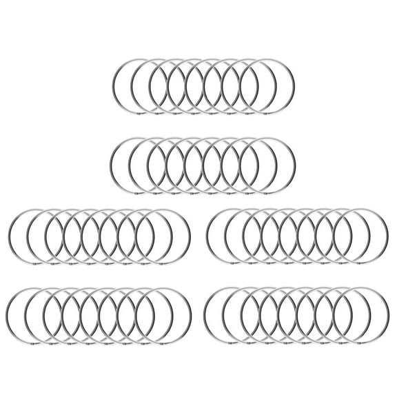 300PCS, 1 Inch Key Ring Open Key Ring Metal Key Ring Flat Ring for Household Car Keychain
