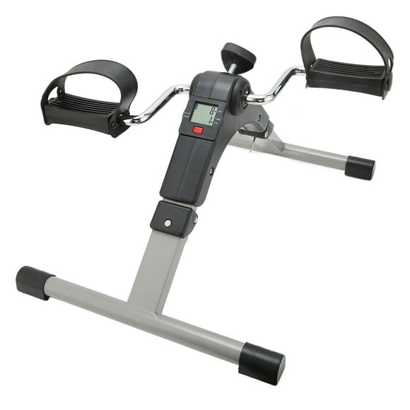 Portable Foot Peddler, Adjustable Resistance Exercise Training Bike Lower Height Stable LED Display Screen Legs Recovery Heavy Duty Frame for Home Use
