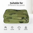 thumbnail image 6 of XMXT Flannel Warm Throw Blanket, Green Dinosaur Skeleton Bedroom Decor Blankets for Bed Couch Living Room, 50 x 70 inches, 6 of 9