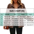 thumbnail image 2 of Women Corduroy Shacket Button Down Shirts Long Sleeves Jacket Coat Oversized Loose Fit Casual Collared with Pockets Lapel Neck Fall Clothes Lightweight Wine L, 2 of 5