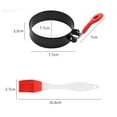 thumbnail image 4 of 4 Pcs Round Professional Pancake Mold, Egg Cooker Rings For Cooking, Non Stick Round Egg Ring Mold For Fried Egg, Pancakes, Sandwiches, 4 of 5