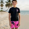 thumbnail image 6 of Gelikeya Boys Swim Set Size 9-10 Swimwear Sets Bathing Suit Short/Long Sleeve Bathing Suits for Boys (Child, X06 Black, 9-10 Years), 6 of 7