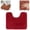 Wine, variant on Toilet Rugs U-Shaped Soft Absorbent Microfiber Bathroom Rugs Non Slip Fluffy Contour Bath Mats for Toilet Base Bathroom Floor