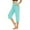 Mint Green, variant on Women's Capris Yoga Pants Elastic Waist Sweat Pants Comfy Loose Fit Plus Size Workout Capris Sky Blue S