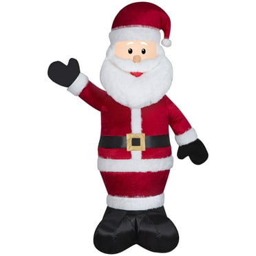 Holiday Time Life Size Animated Dancing Santa with Realistic Face ...