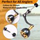 thumbnail image 5 of Rueda Giratoria Rueda de Pesca Brazo Basculante Universal Brazo Basculante Universal Izquierdo y Derecho Bola de Metal Basculante Modificado, B, 5 of 9