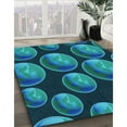 thumbnail image 2 of Ahgly Company Indoor Rectangle Patterned Dark Turquoise Green Area Rugs, 2' x 4', 2 of 6