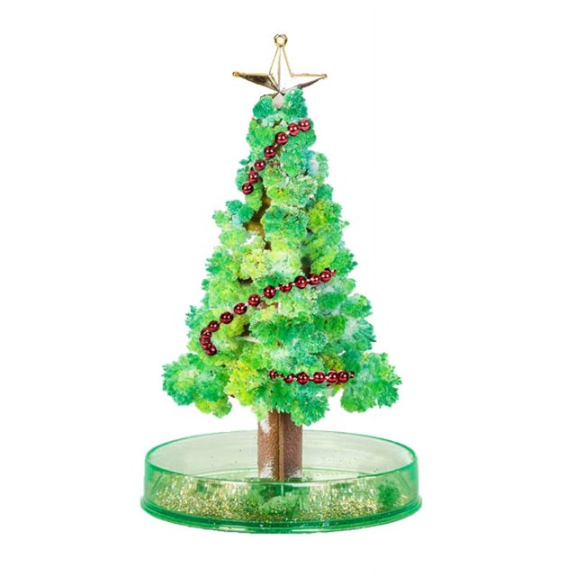 Árbol de Navidad de cristal en crecimiento mágico Decoraciones navideñas Crysta