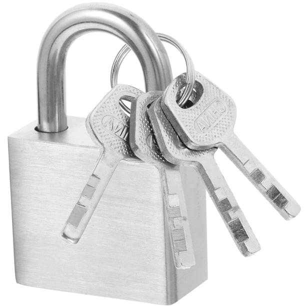 BRIGHTFUFU Candado para equipaje de 30 mm, de acero inoxidable, para diario, antioxidante, pequeño, con llave