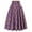 Dark Purple, variant on yueewhu Plaid Skirt for Womens High Waist Aline Pleated Midi Skirts (Rose Gold, XXL)