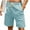 Light Blue, variant on Fheaev Cargo Shorts For Men Men Solid Pocket Shorts Wear Work Out Elastic Waist Shorts