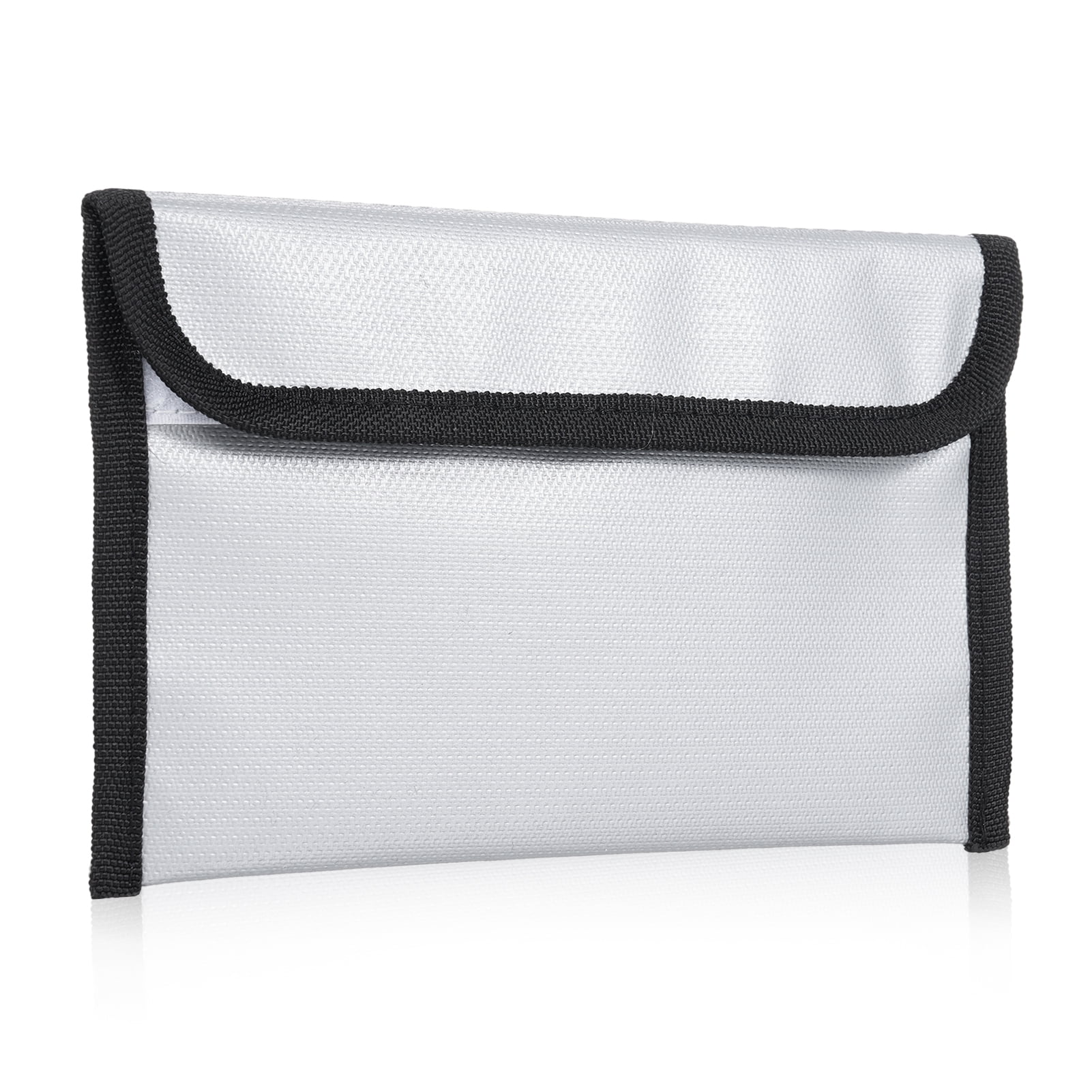 Porte-documents Ignifuge 38x28 Cm - Sac étanche Avec Fermeture éclair, Protection Jusqu'à 2000°C, Argenté