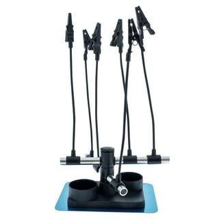 PointZero Clamp-on Stand Table-mount Two Airbrush Holder Station