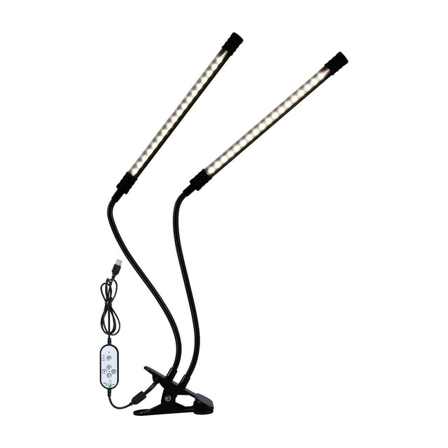 Amdohai Dual Head LED Grow Light Full Spectrum White Light 4/8/12H