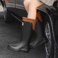thumbnail image 6 of YLYL Women's Knee High Rain Boots Waterproof No Slip Rubber Sole Outdoor Work Garden Mud Boots, 6 of 7