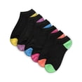 thumbnail image 6 of Just Me 6 Pair Women's Spacedye Heel and Toe Half Cushioned Low Cut Socks - Mens - Male, 6 of 7
