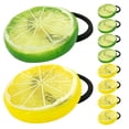 thumbnail image 1 of Shisuyan Small Elastic Hair Bands Girls Yellow Lemon 10Pcs 2.0X2.0X0.2In Plastic, 1 of 9