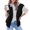Black, variant on Drovellove Women's Quilted Puffer Vest Zip Up Sleeveless Hooded Jacket with Pockets | Lightweight Packable Layering Piece for Fall Winter Spring