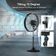 thumbnail image 5 of 5300 CFM 20" High Velocity Industrial Pedestal Fan, 3-Speed Professional Standing Fan, for Commercial, Warehouse, Garage, UL Listed, 5 of 8