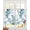Blue, variant on Green Leaves Sheer Curtains 84 Inch Length 2 Panels Set for Living Room/Bedroom, Summer Botanical Farmhouse Watercolor Leaf Kitchen Curtains Grommet Semi-Sheer Curtains Window Treatments 42"x84"x2