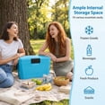 thumbnail image 6 of ELLEGNT 21 QT Portable Hard Cooler, Insulated Ice Chest with 2 Cup Holders, Blue, 6 of 10