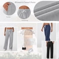 thumbnail image 3 of SUNBS Lounge Pants Lightweight Wide Leg Sweatpants Womens Pants Baggy Lounge Casual Pants Drawstring Womens Pants with Pockets, 3 of 8